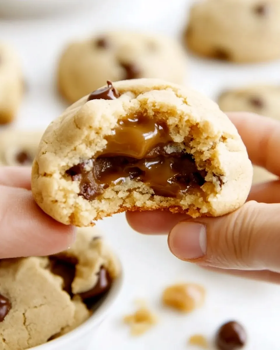 Caramel Stuffed Cookies