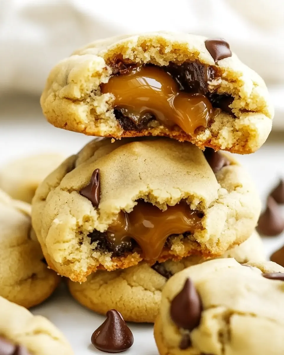 Caramel Stuffed Cookies