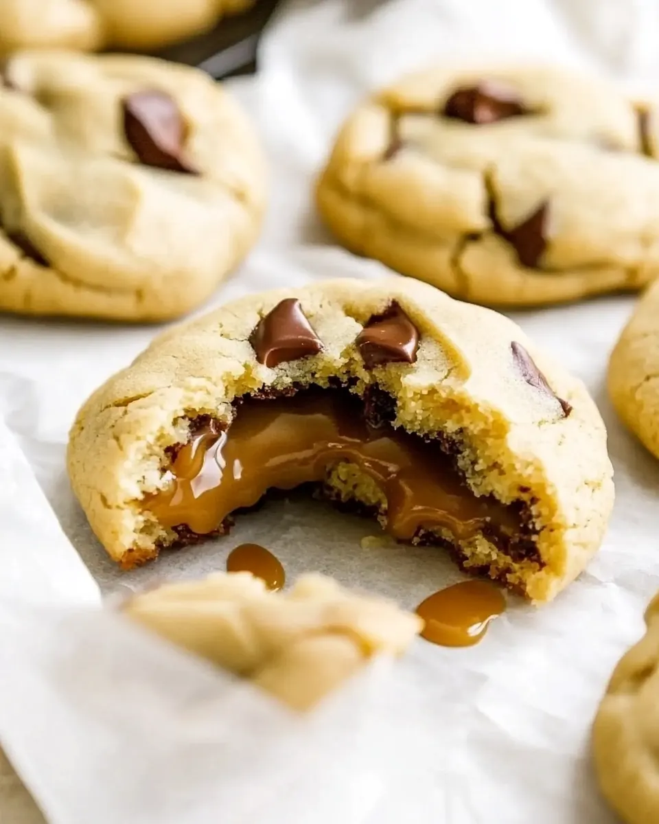 Caramel Stuffed Cookies