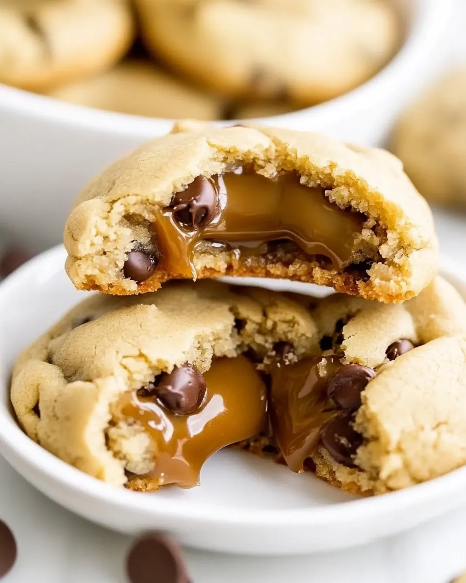 Caramel Stuffed Cookies