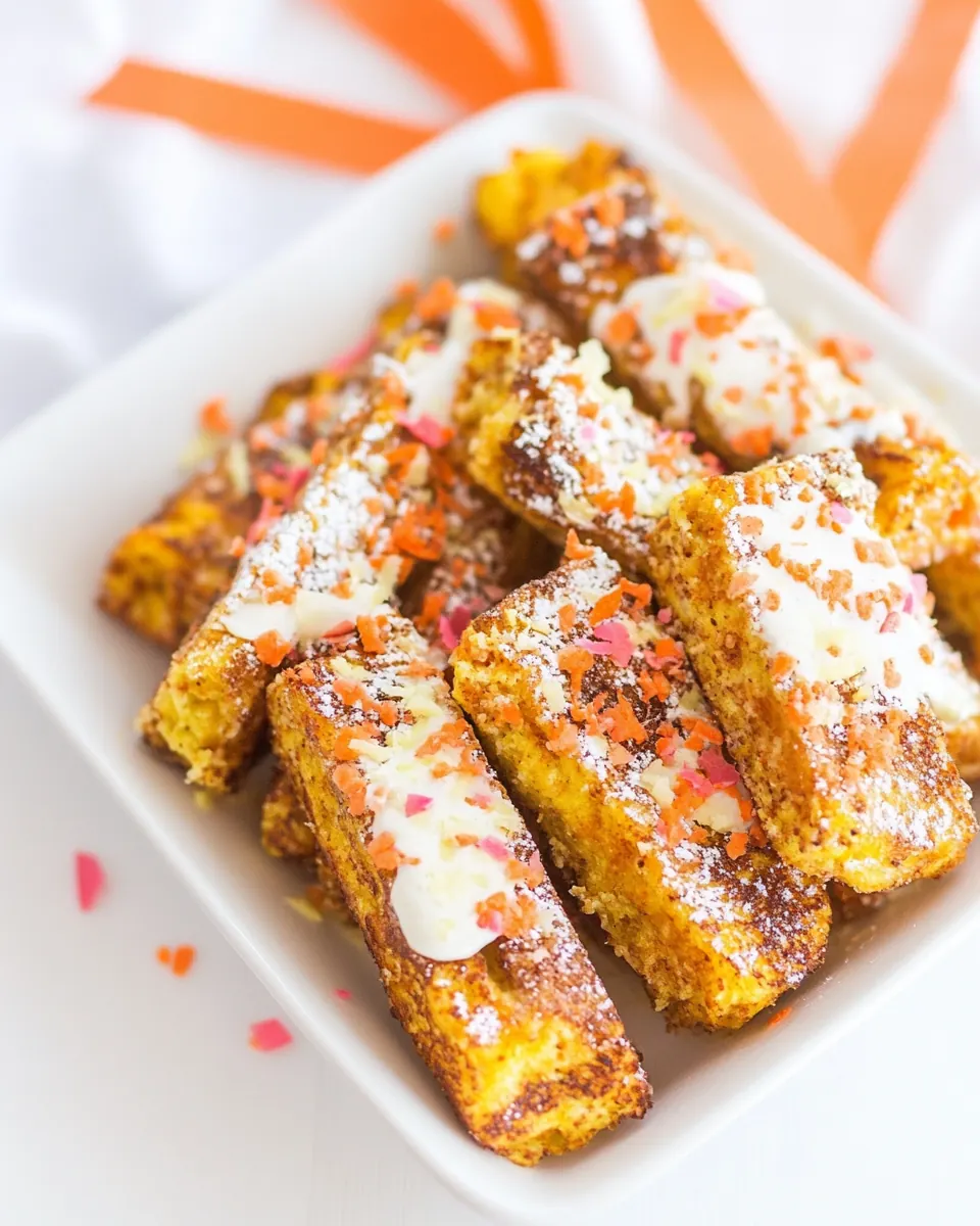 Carrot Cake French Toast Sticks