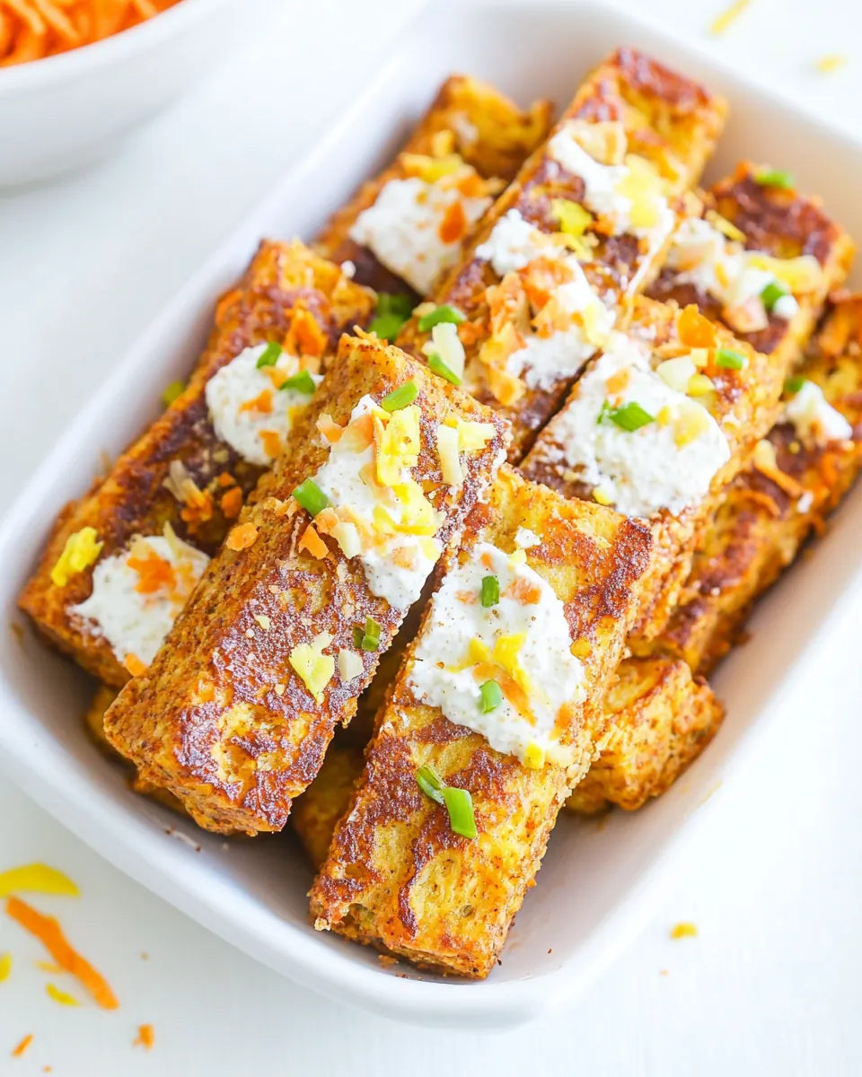 Carrot Cake French Toast Sticks