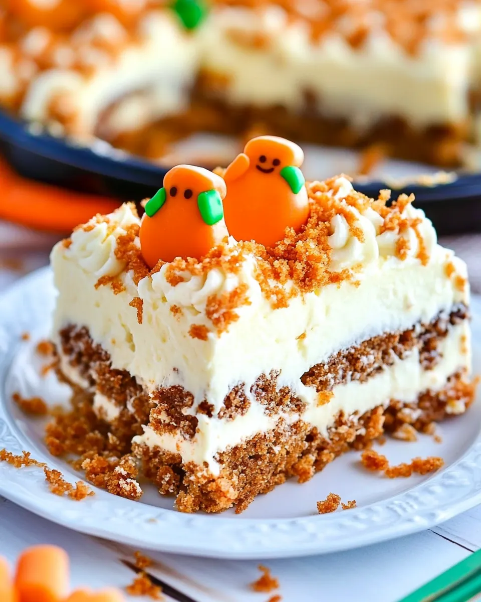 Carrot Cake Poke Cake