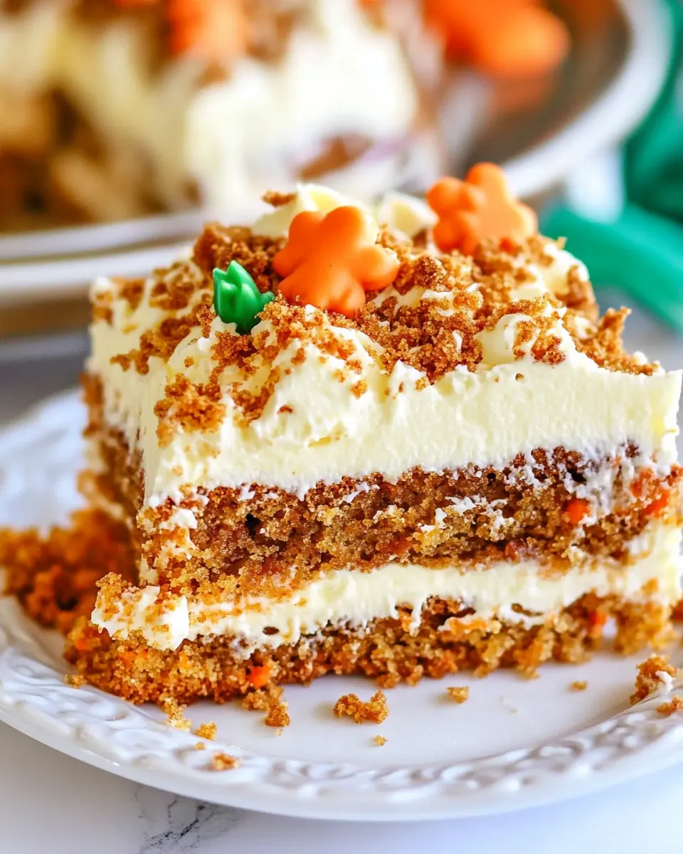 Carrot Cake Poke Cake