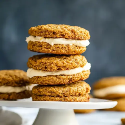 Carrot Cake Sandwich Cookies