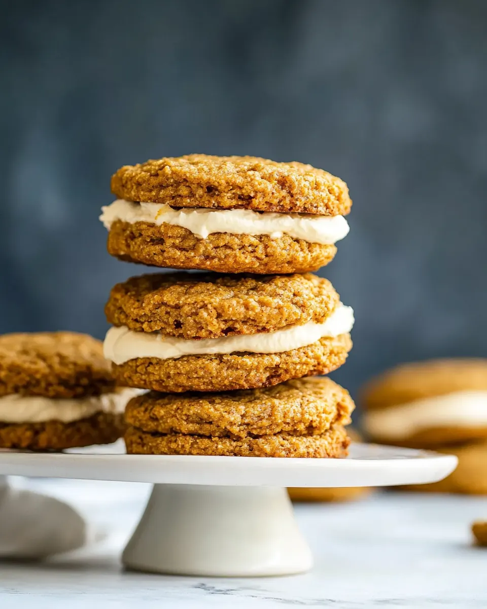 Carrot Cake Sandwich Cookies