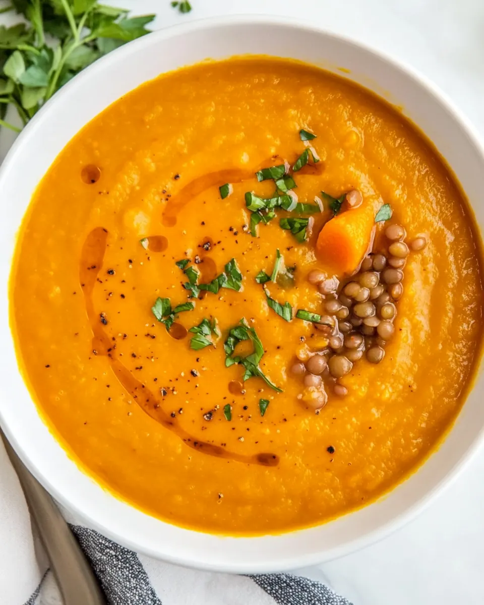 Carrot Lentil Soup