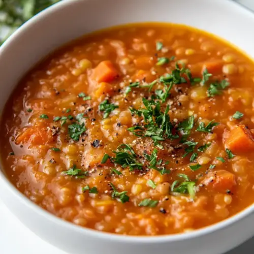Carrot and Red Lentil Soup