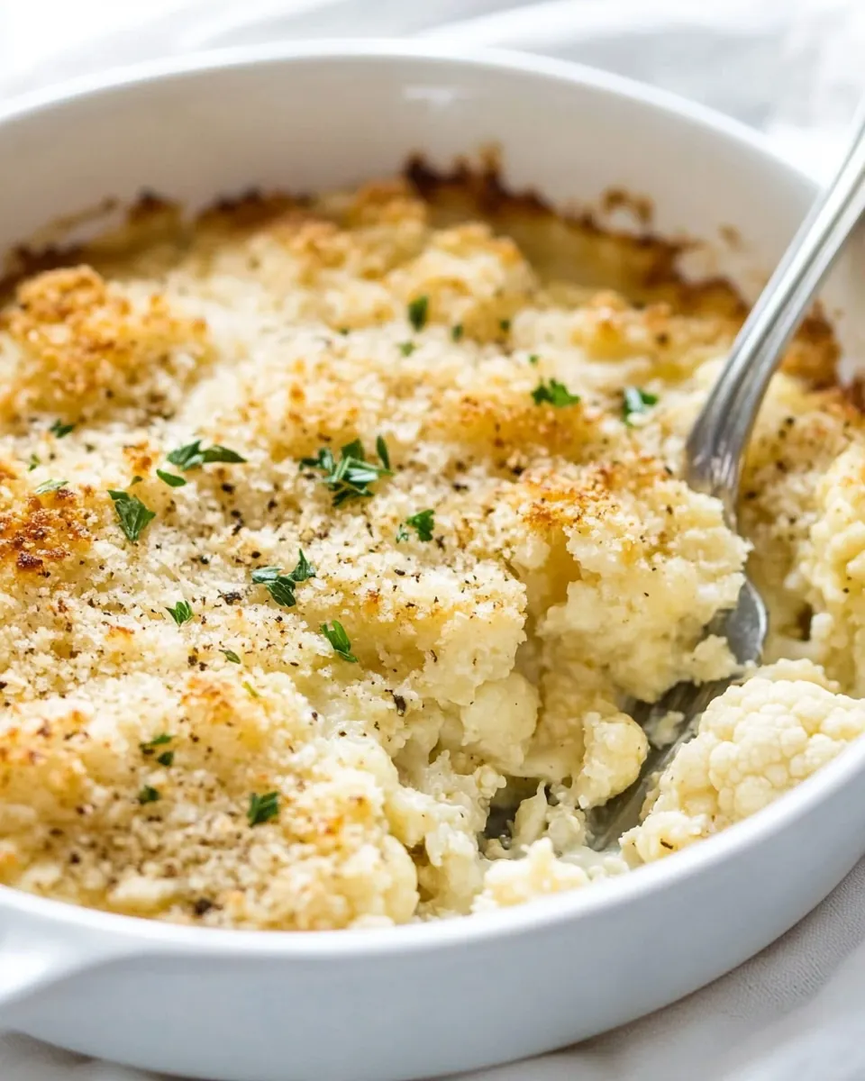 Cauliflower Au Gratin