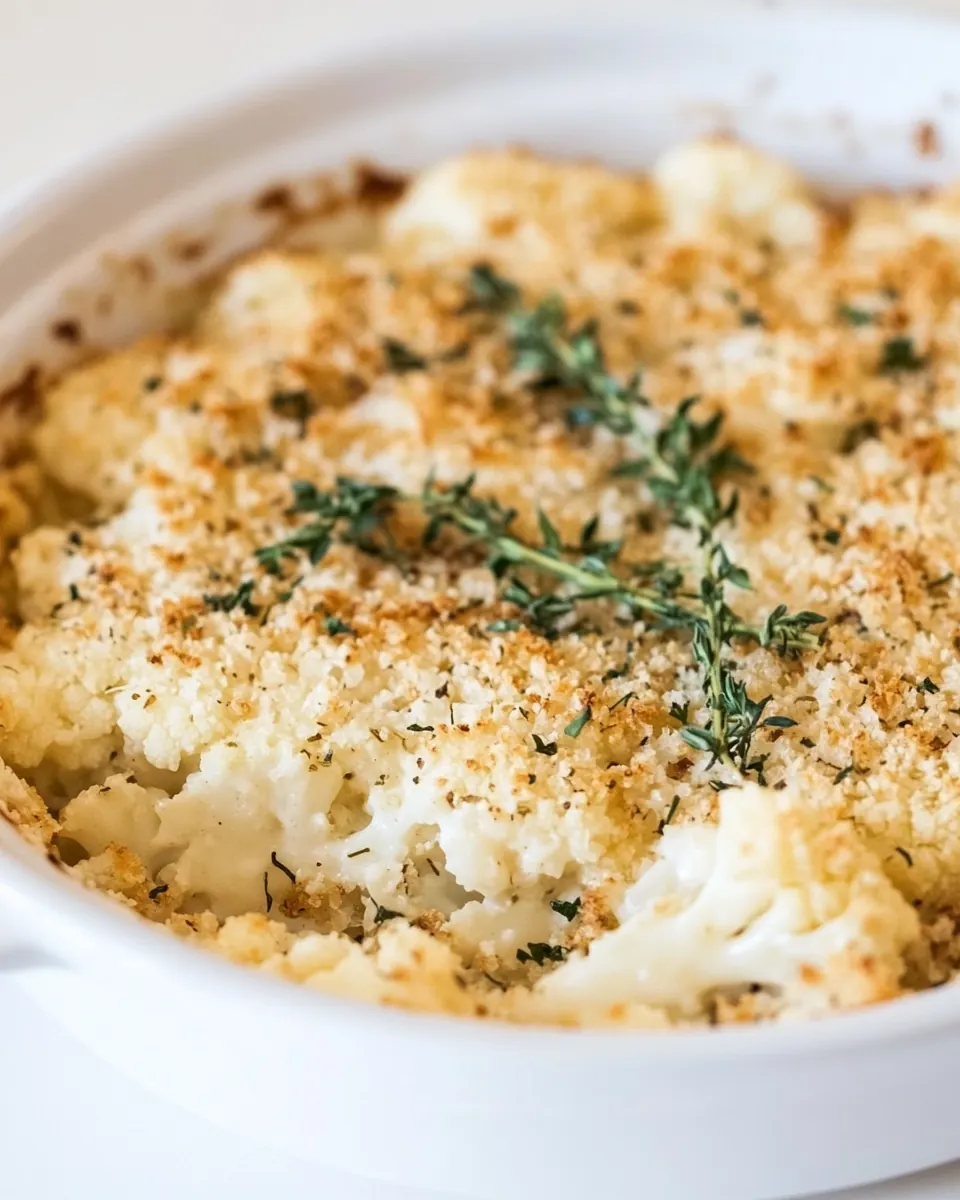 Cauliflower Au Gratin