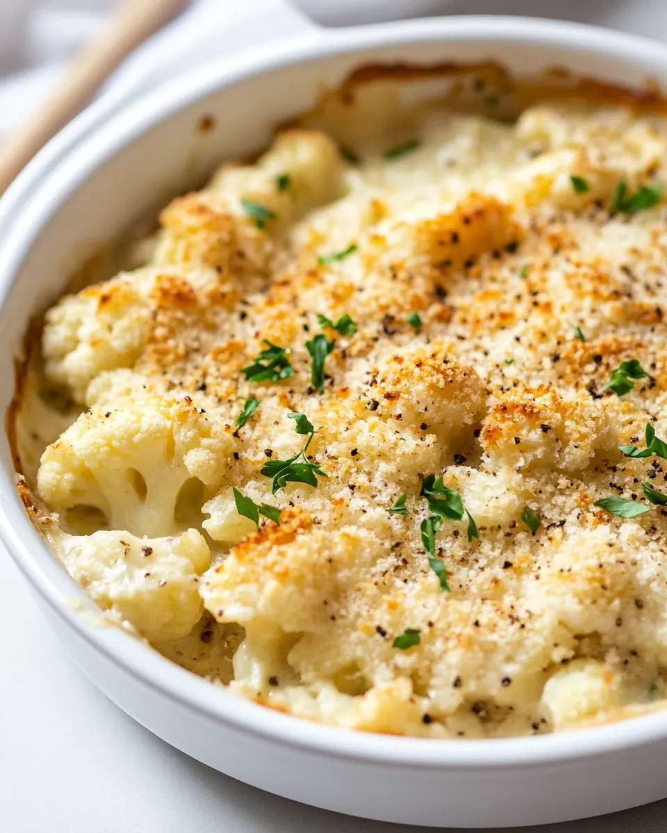 Cauliflower Au Gratin