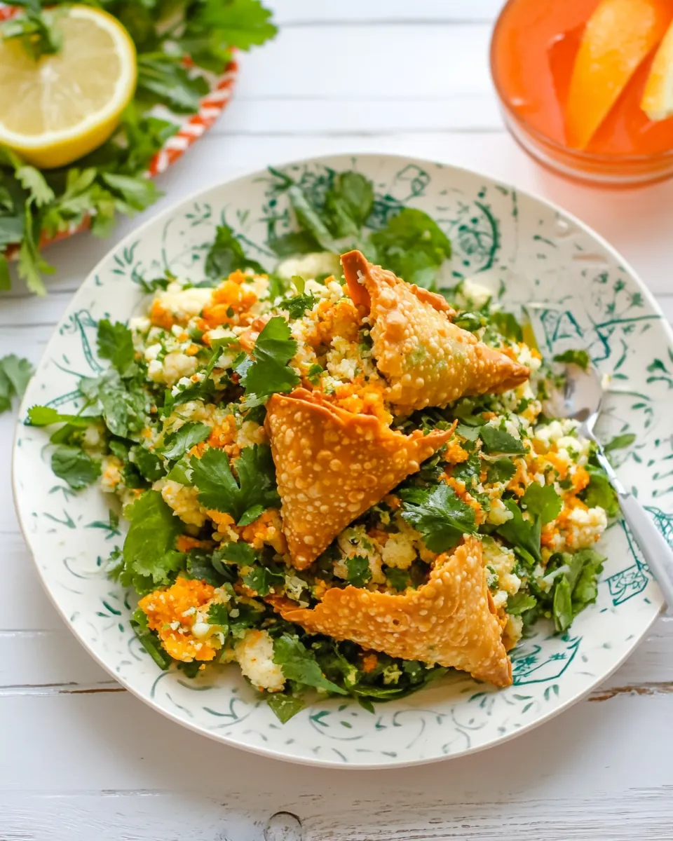 Cauliflower Samosa Salad