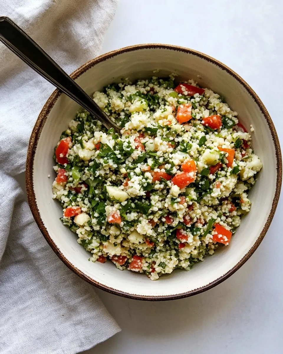 Cauliflower Tabbouleh Salad