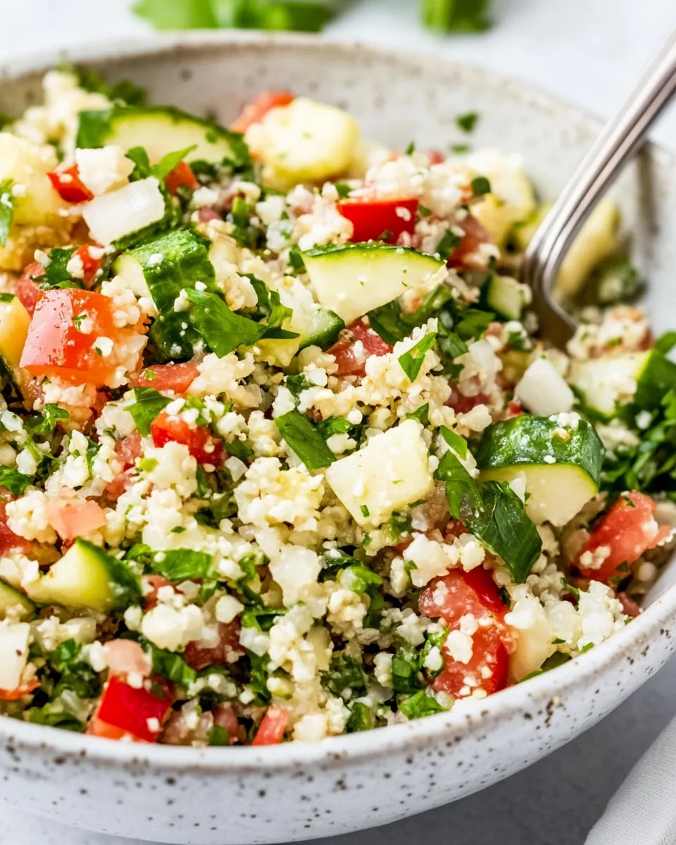 Cauliflower Tabbouleh Salad