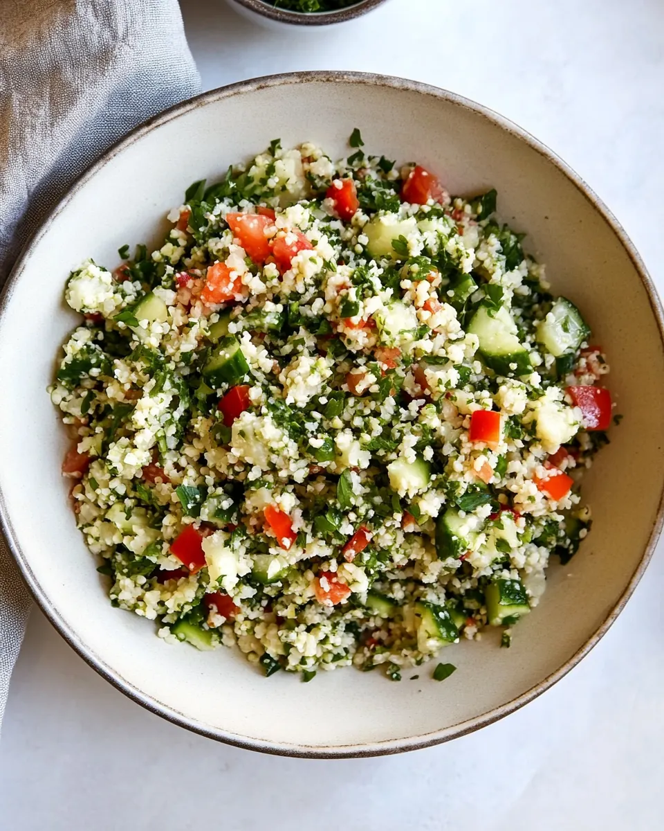 Cauliflower Tabbouleh Salad