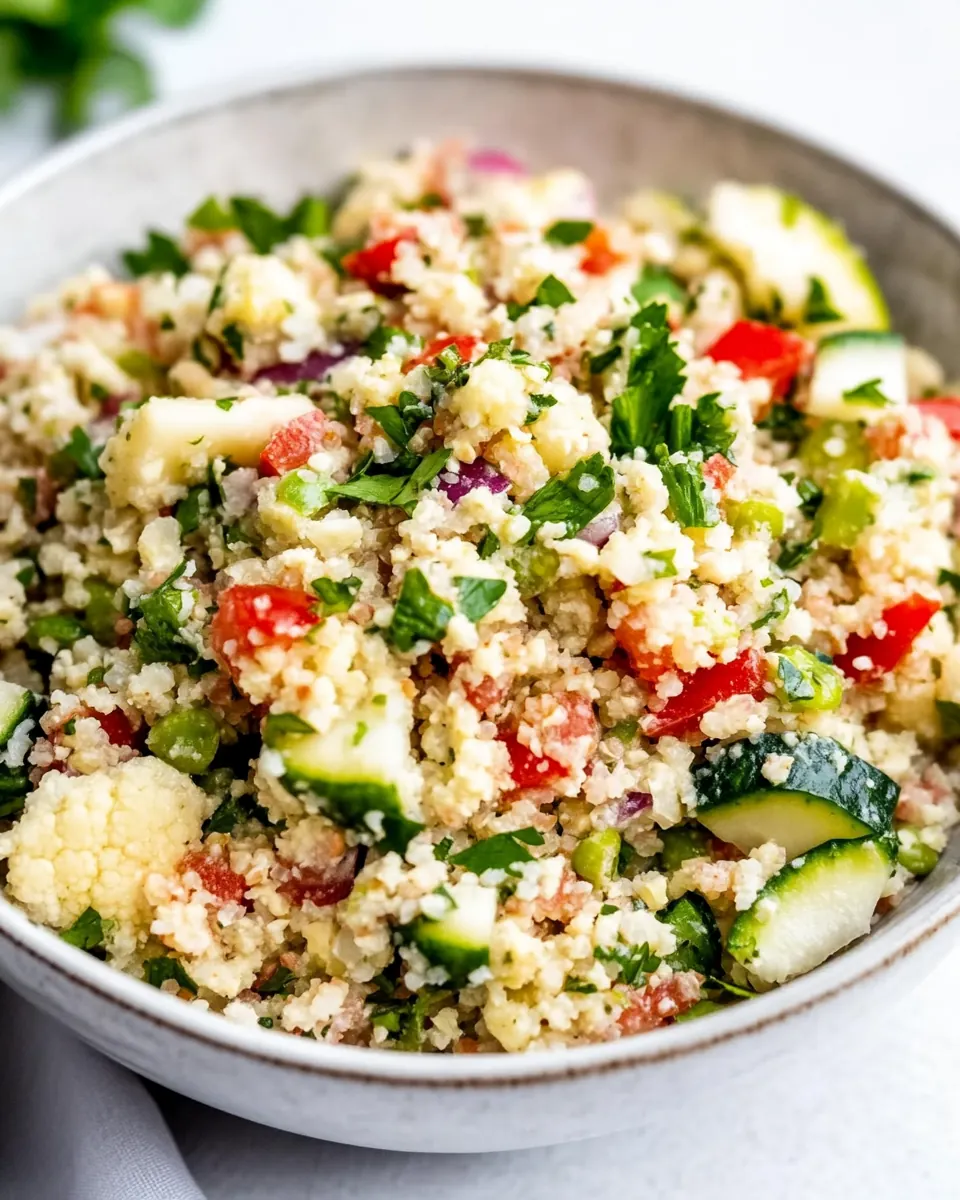 Cauliflower Tabbouleh Salad