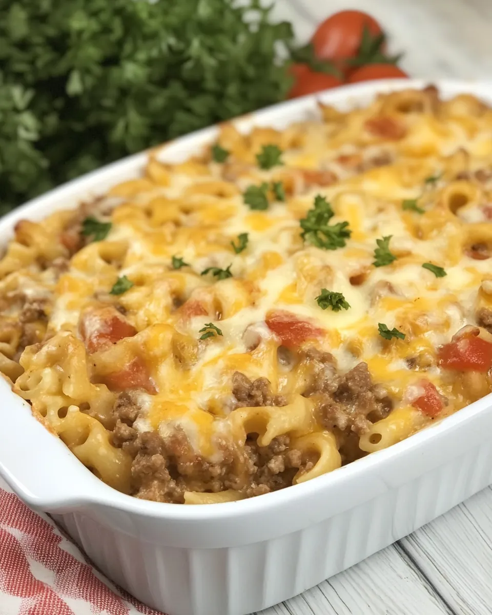 Cheeseburger Casserole
