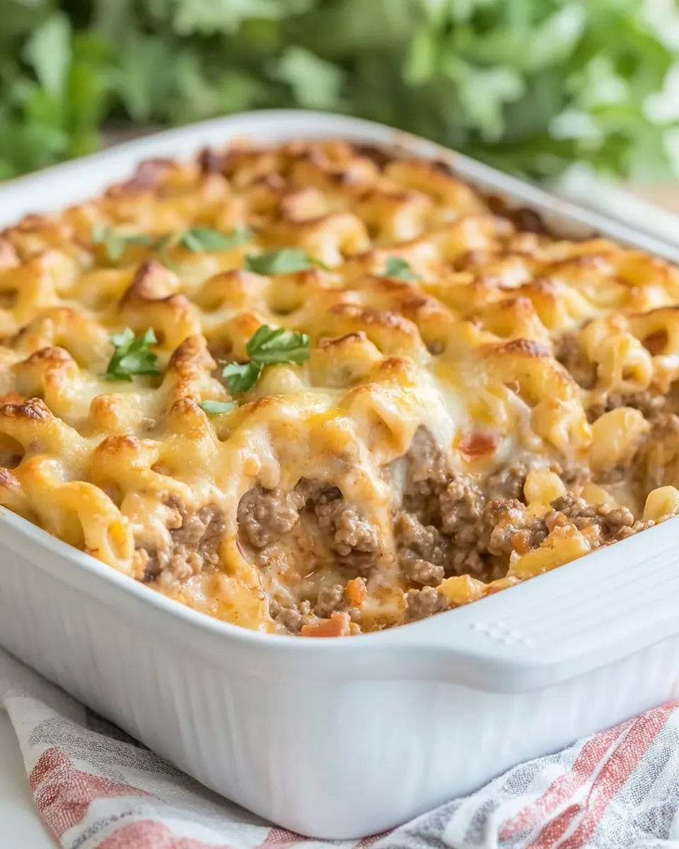 Cheeseburger Casserole