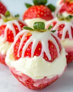 Cheesecake Stuffed Strawberries
