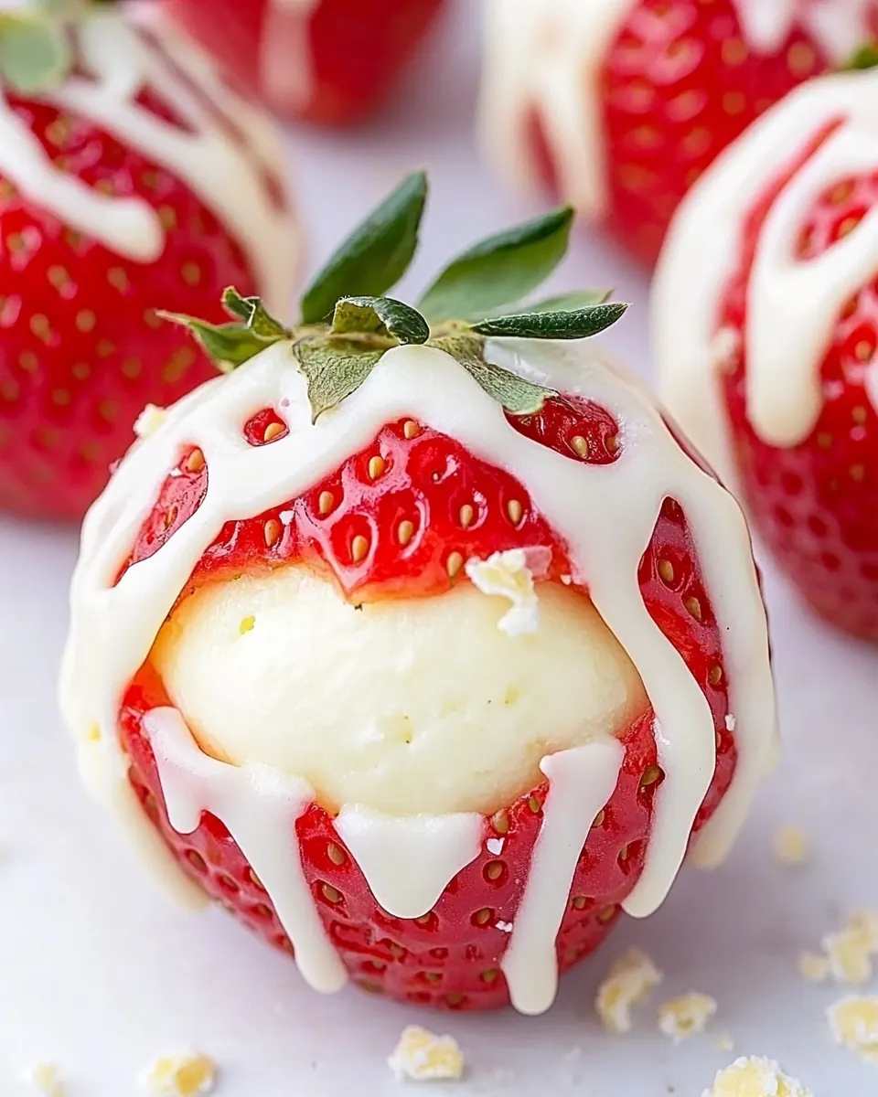Cheesecake Stuffed Strawberries