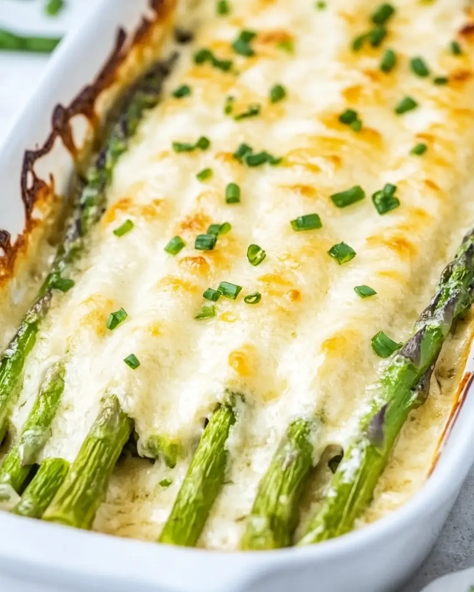 Cheesy Asparagus au Gratin