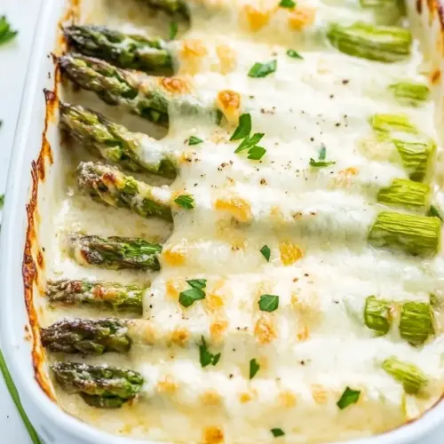 Cheesy Asparagus au Gratin