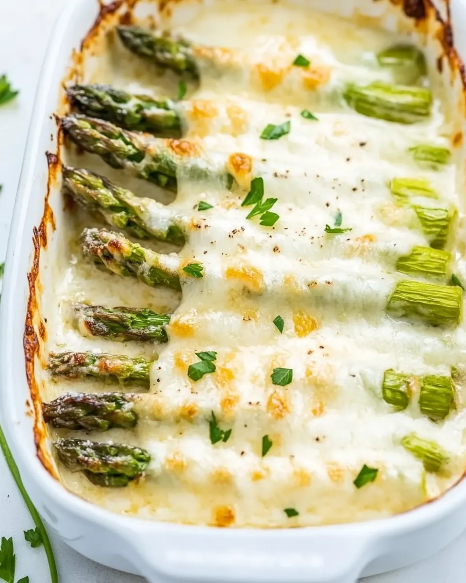 Cheesy Asparagus au Gratin