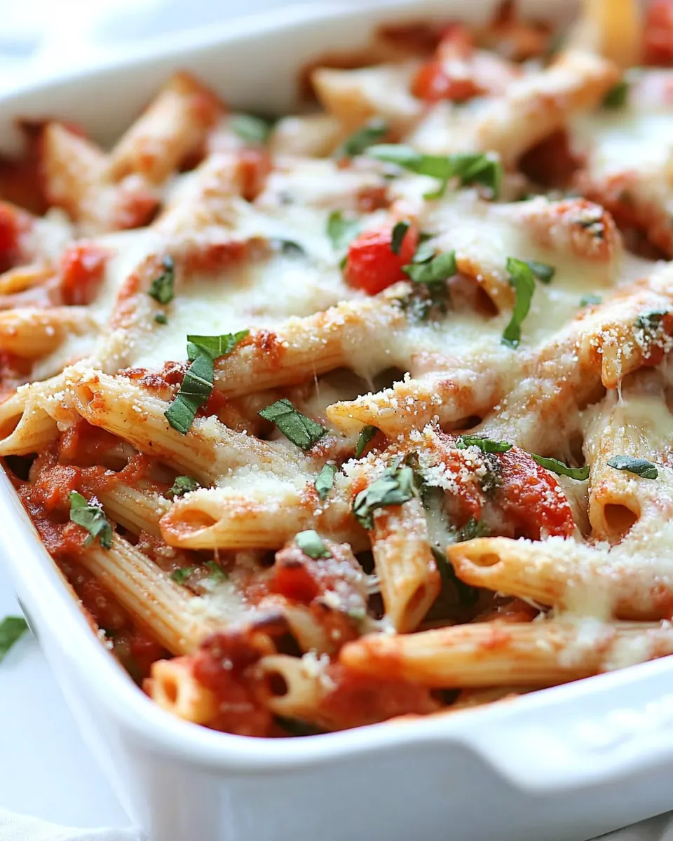 Cheesy Baked Penne with Roasted Veggies