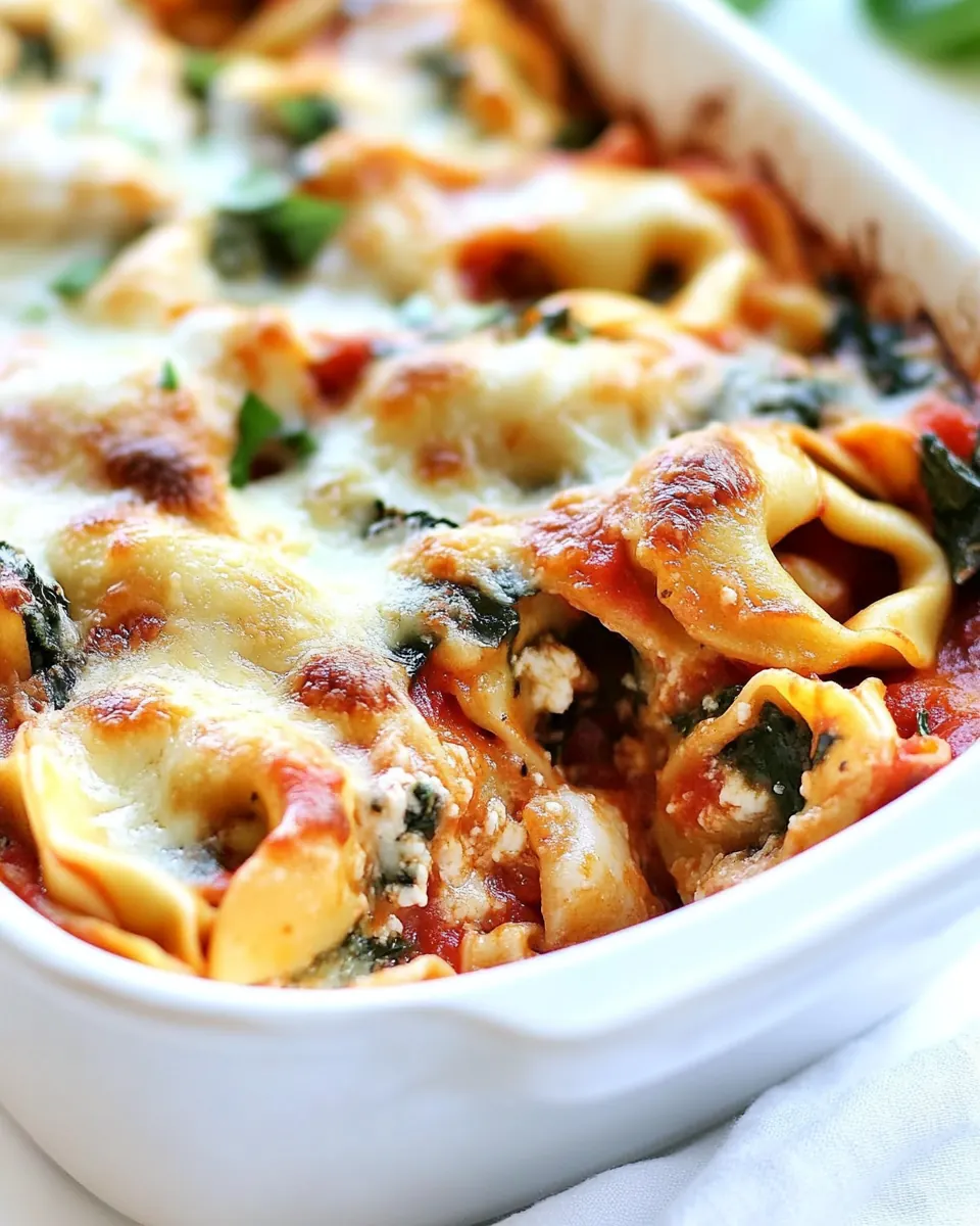 Cheesy Baked Tortellini