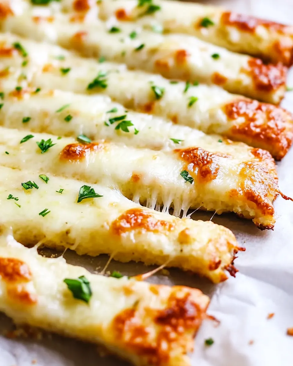 Cheesy Cauliflower Breadsticks