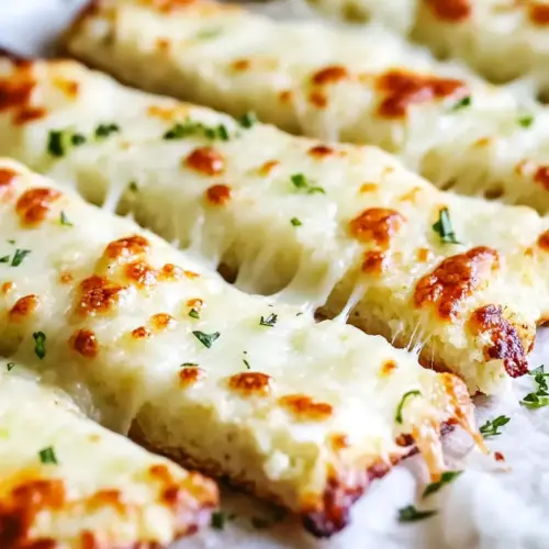 Cheesy Cauliflower Breadsticks