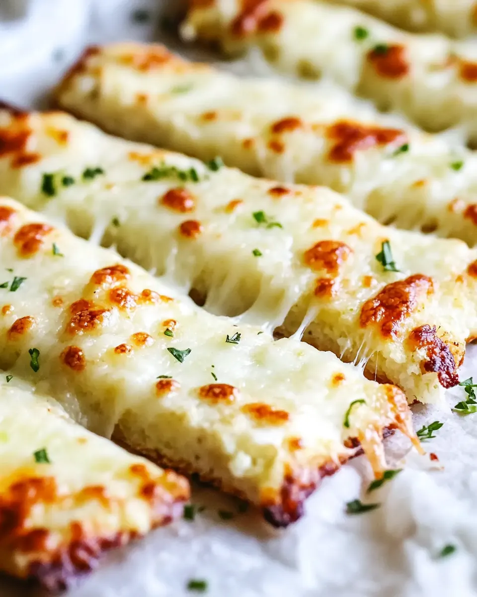 Cheesy Cauliflower Breadsticks