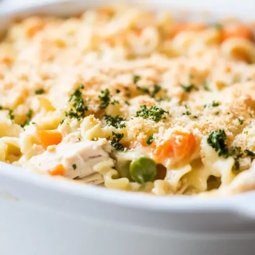 Cheesy Chicken Noodle Casserole