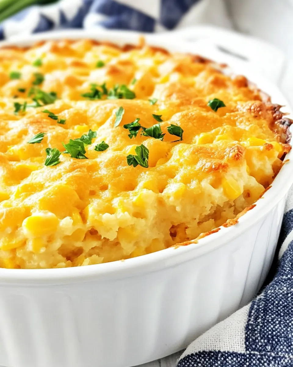 Cheesy Corn Pudding