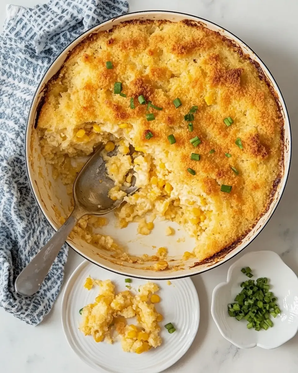 Cheesy Cornbread Casserole