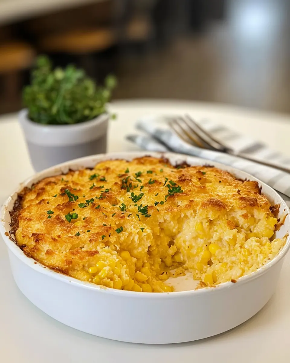 Cheesy Cornbread Casserole