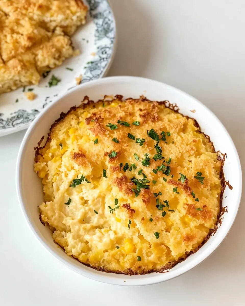 Cheesy Cornbread Casserole