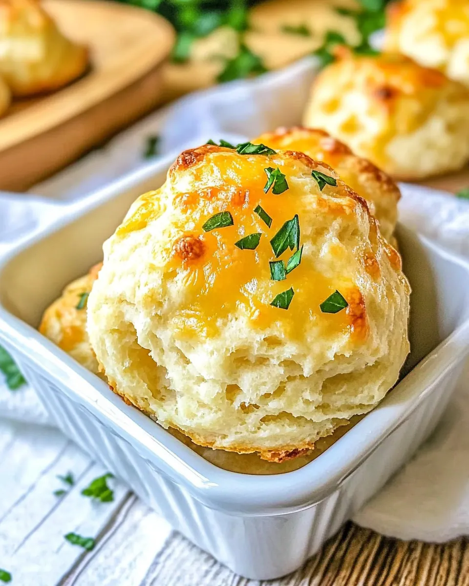 Cheesy Garlic Drop Biscuits