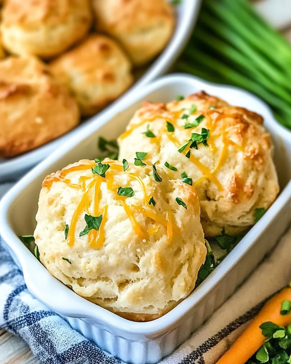 Cheesy Garlic Drop Biscuits