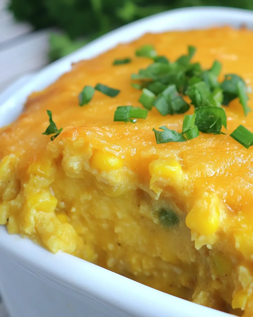 Cheesy Instant Pot Corn Casserole
