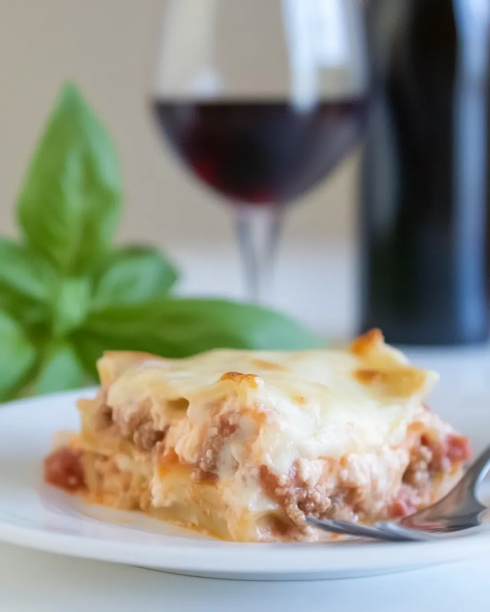 Cheesy Lasagna Bolognese