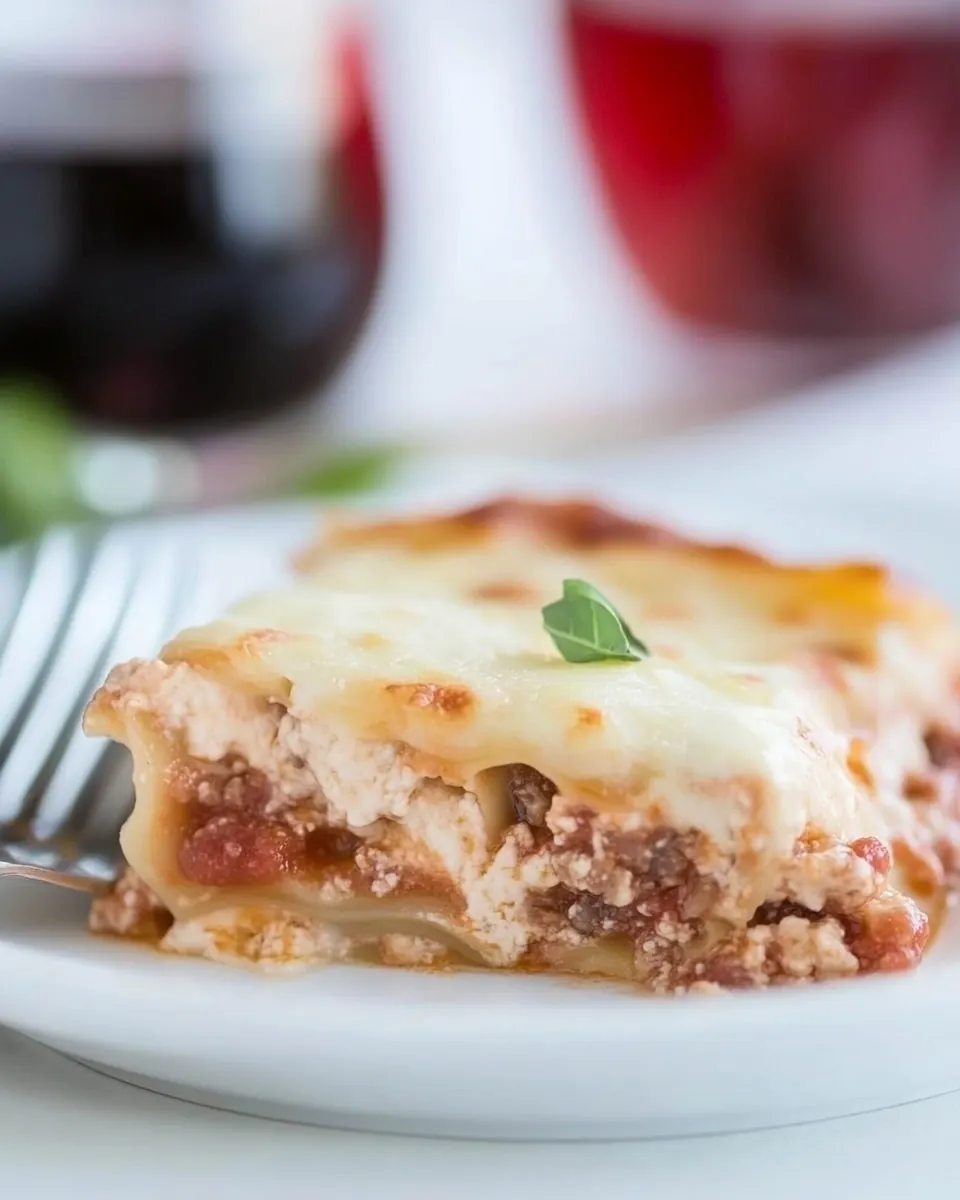 Cheesy Lasagna Bolognese