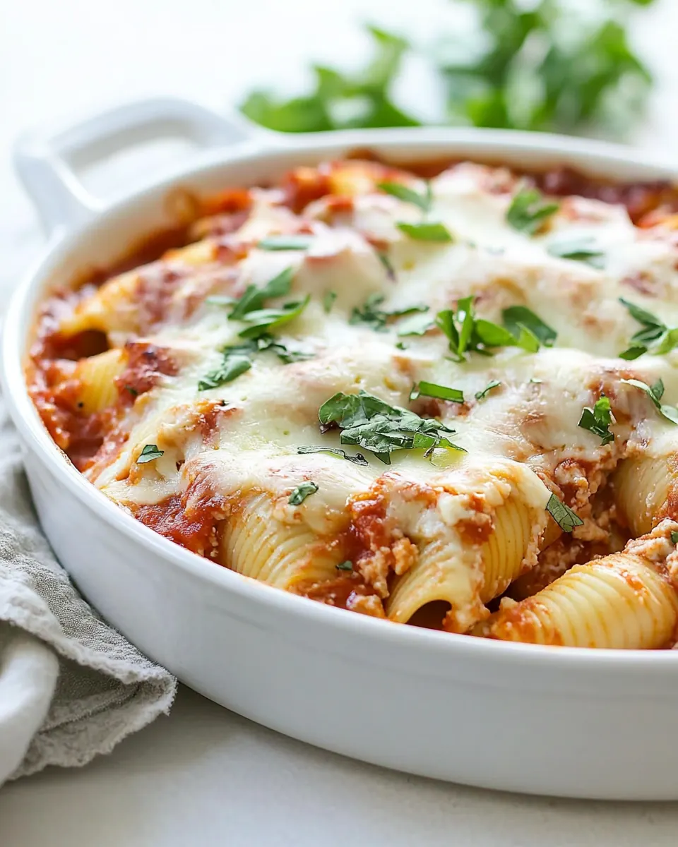 Cheesy Lasagna Pasta Stuffed Shells