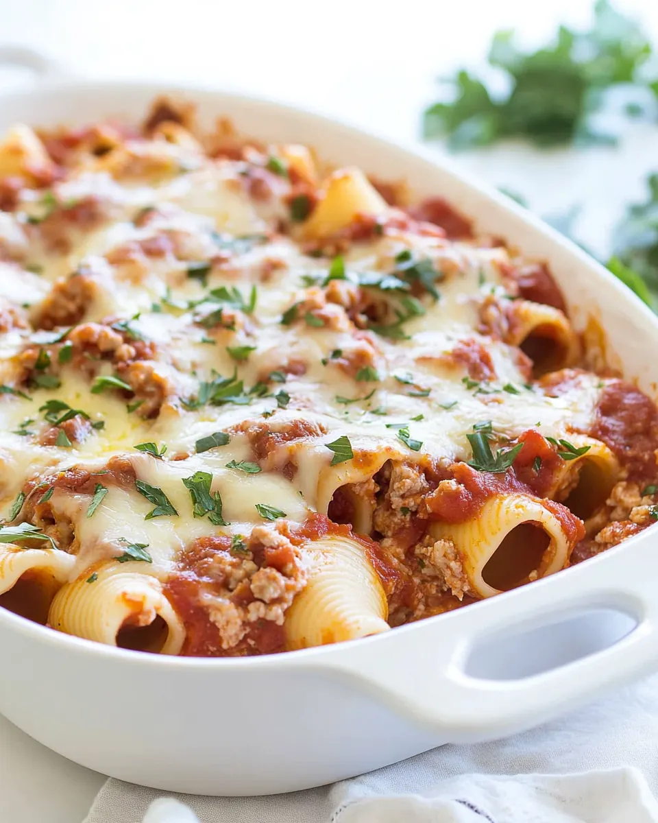 Cheesy Lasagna Pasta Stuffed Shells