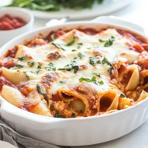 Cheesy Lasagna Pasta Stuffed Shells