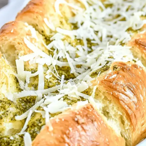 Cheesy Pesto Crack Bread