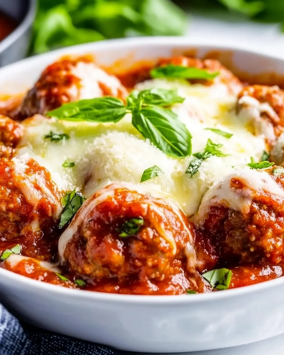 Cheesy Skillet Meatballs