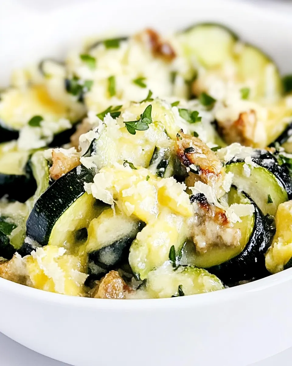 Cheesy Zucchini Stir Fry