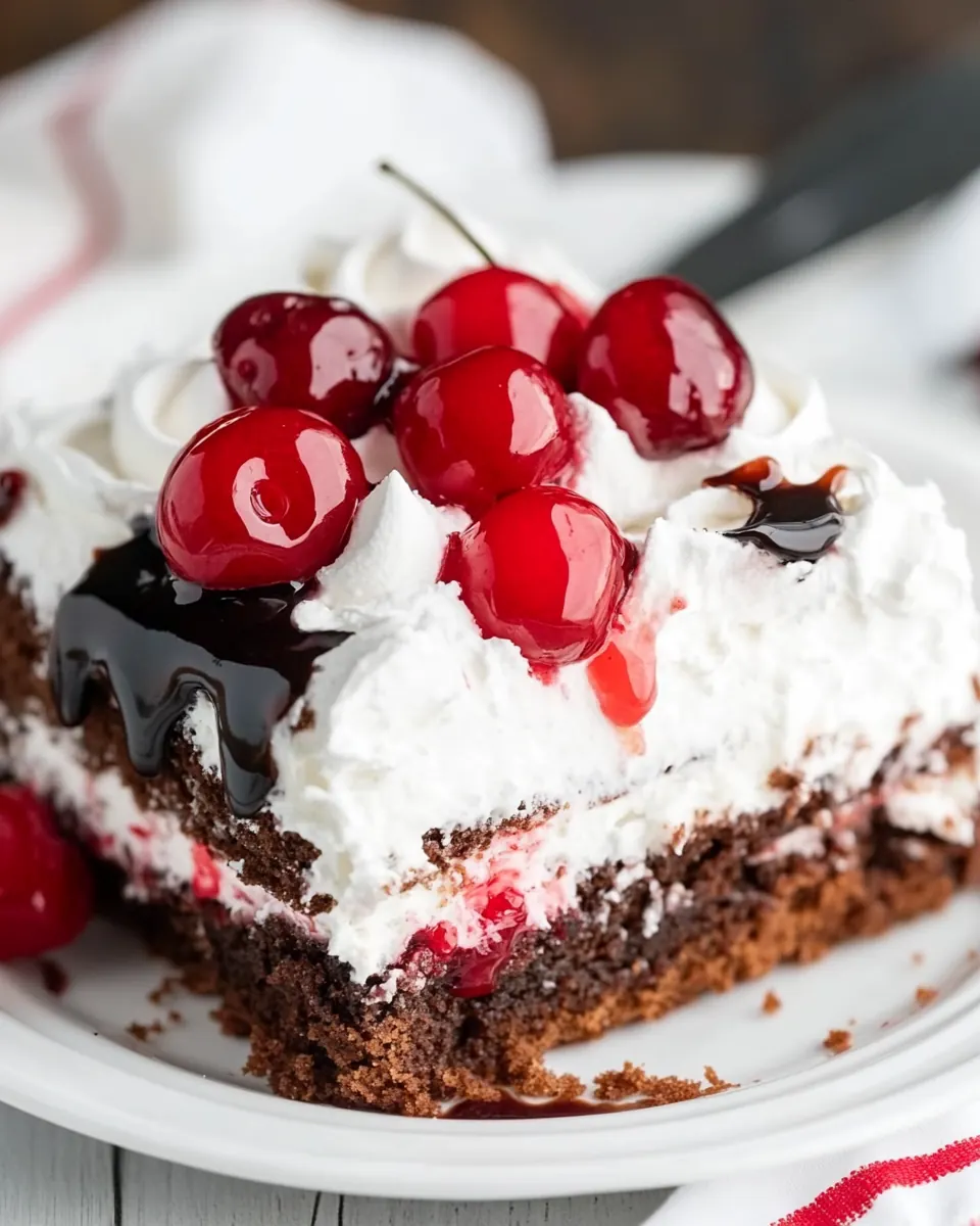 Cherry Coke Poke Cake