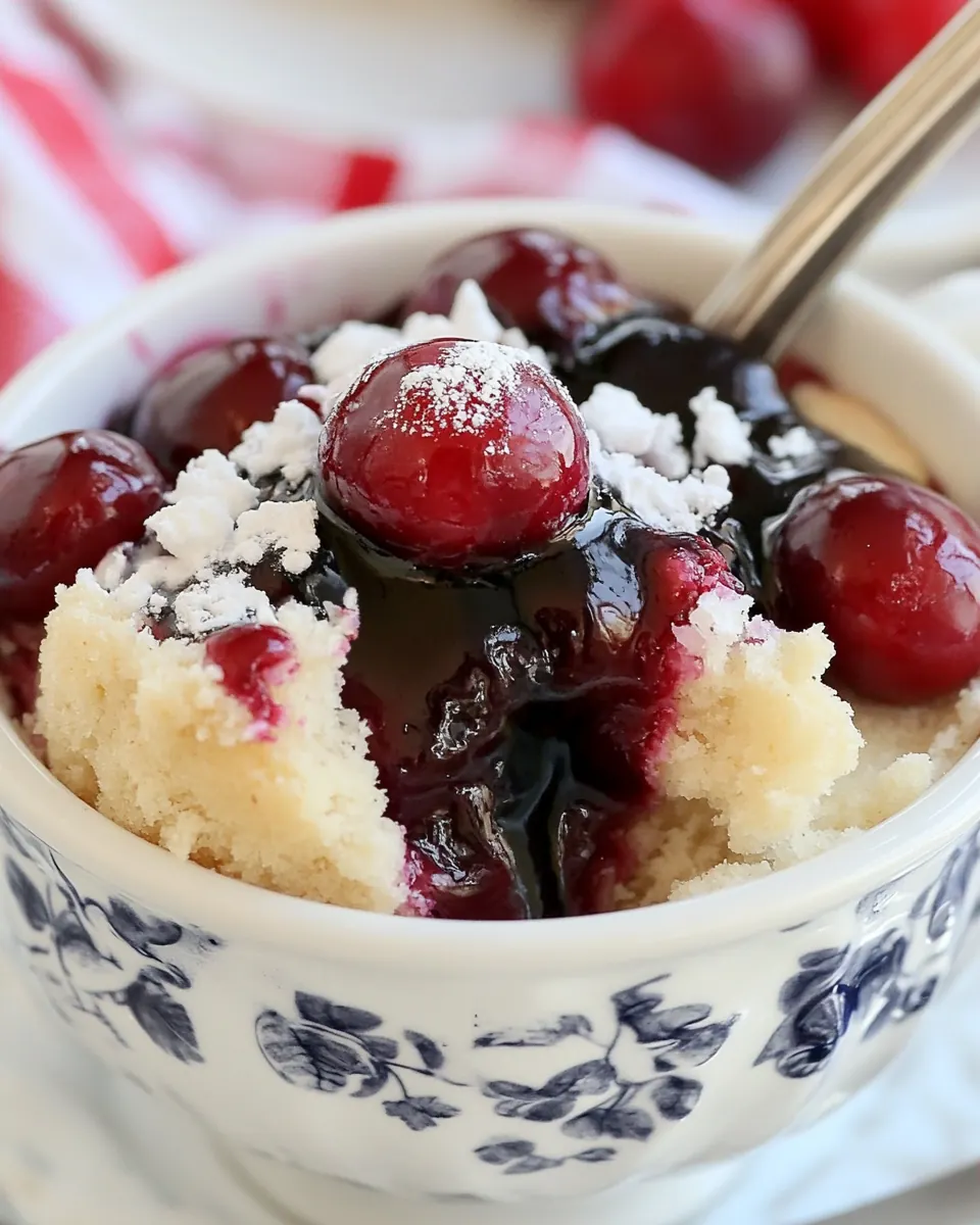 Cherry Mug Cake